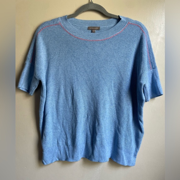 Lilla P Tops - Lilla P sweater tee shirt size S modal cotton blend slouchy contrast stitching